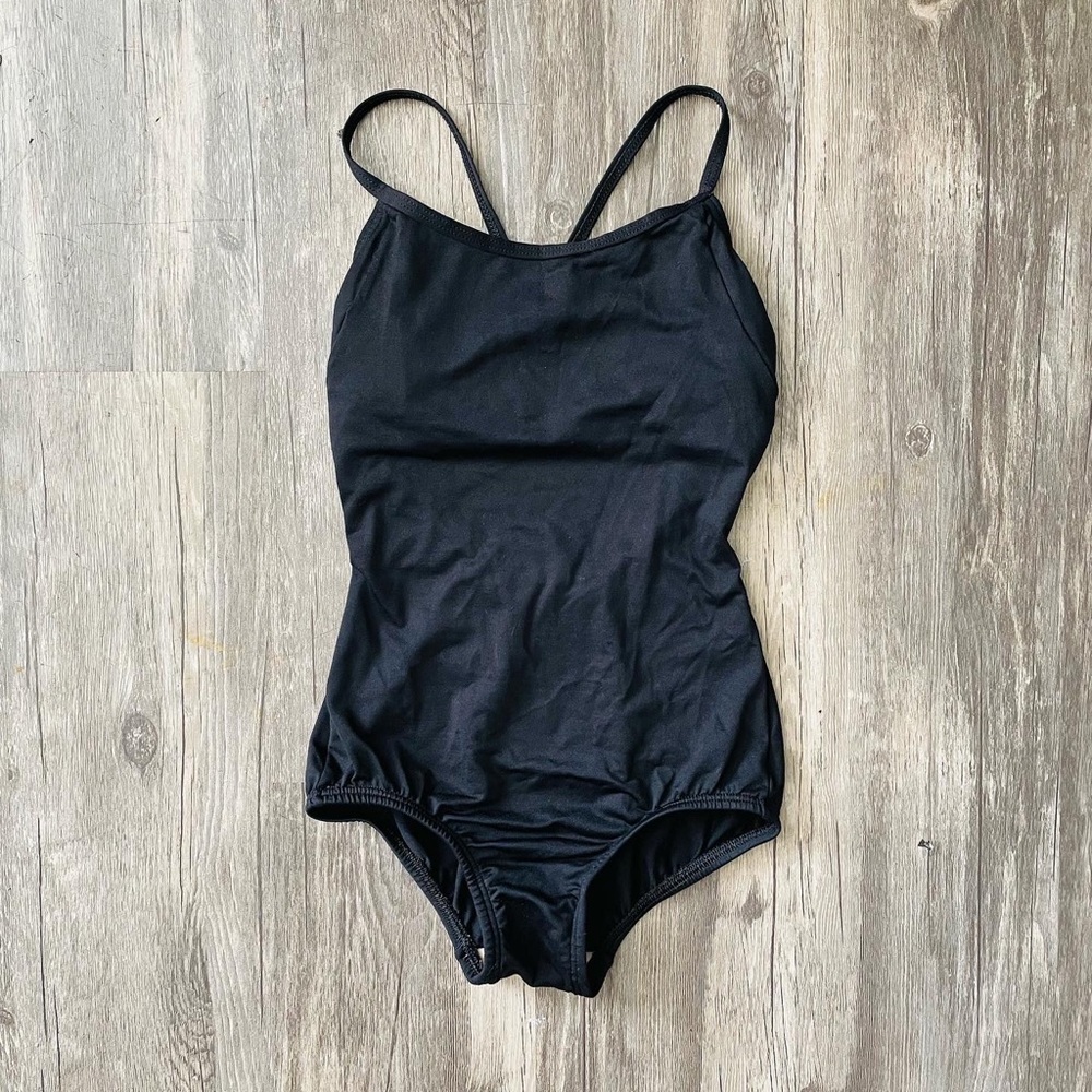 Vintage Bodywrappers Black Leotard